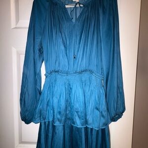 Elegant Blue Women's Dress